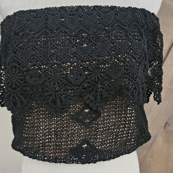 JEN'S PIRATE BOOTY cha cha Tube Top in Black Lace. Size XS - Picture 9 of 13